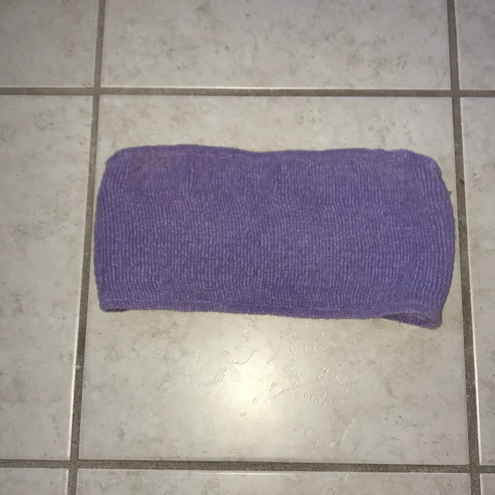 Short purple tube top